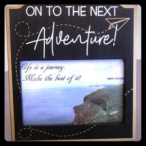 📌Picture frame “on to the next adventure” 4x6